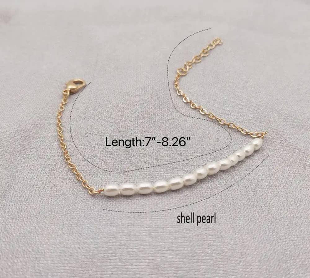 Gold Filled Pearl Bracelet