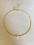 Pearl Cross Choker