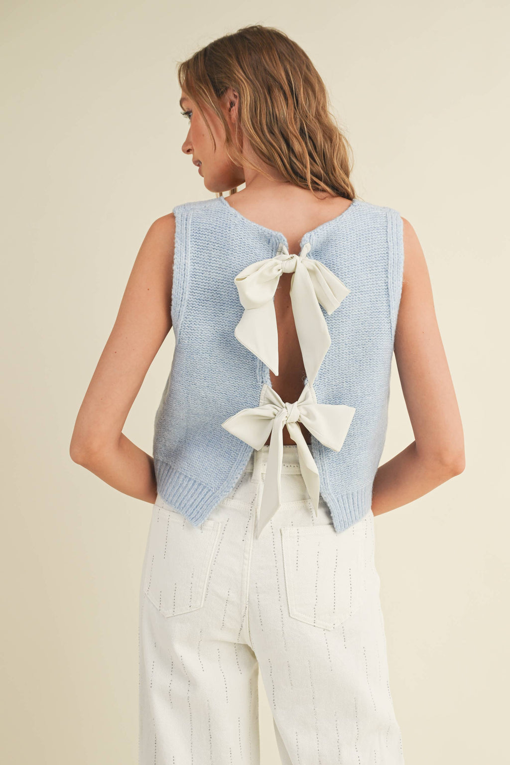 Back Bow Sleeveless Top