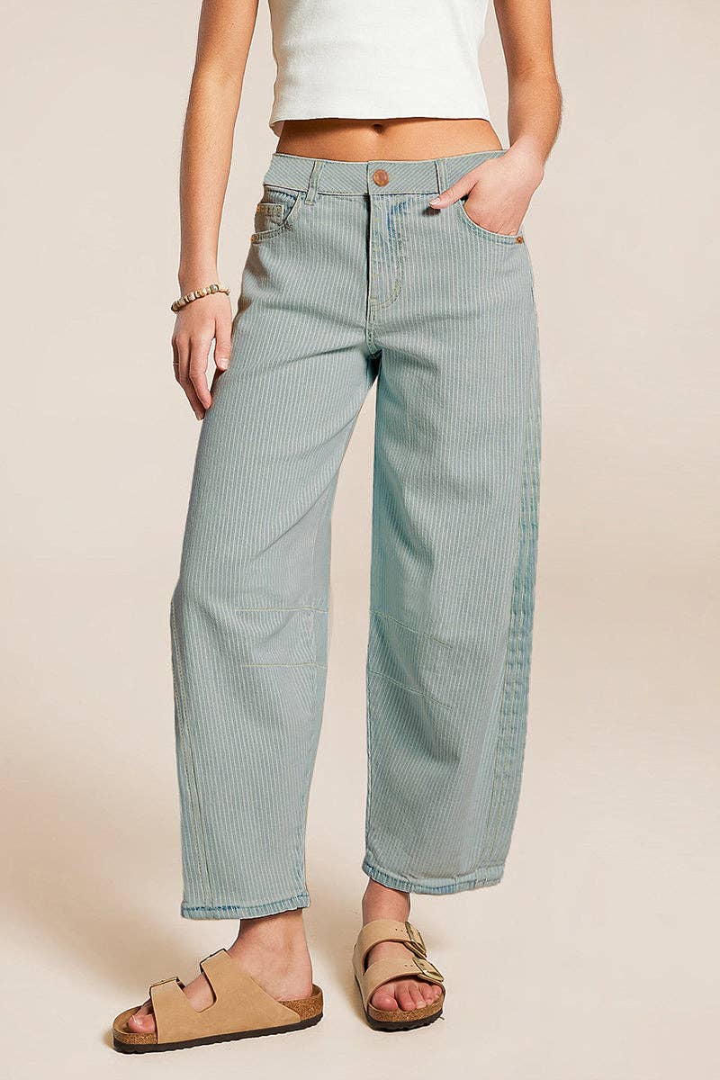 Seafoam Barrel Jeans