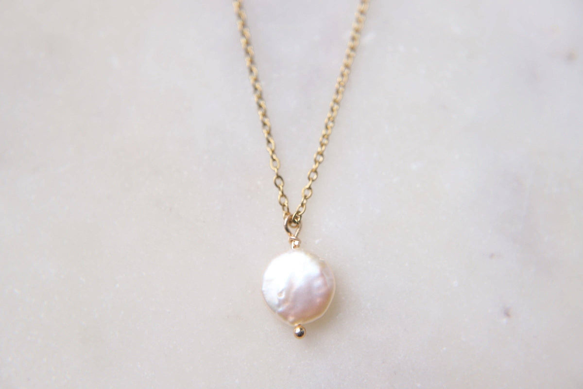 Pearl Coin Necklace