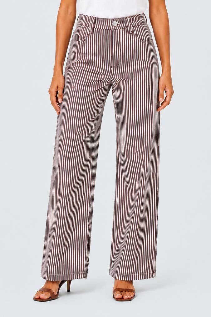 Striped Straight Leg Pants