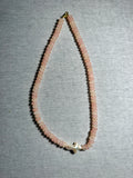 Just Peachy Cross Necklace