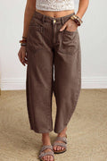 Brown Barrel Jeans