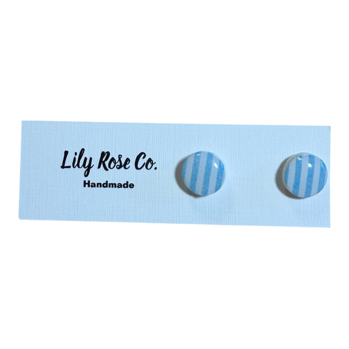 Striped Circle Earrings