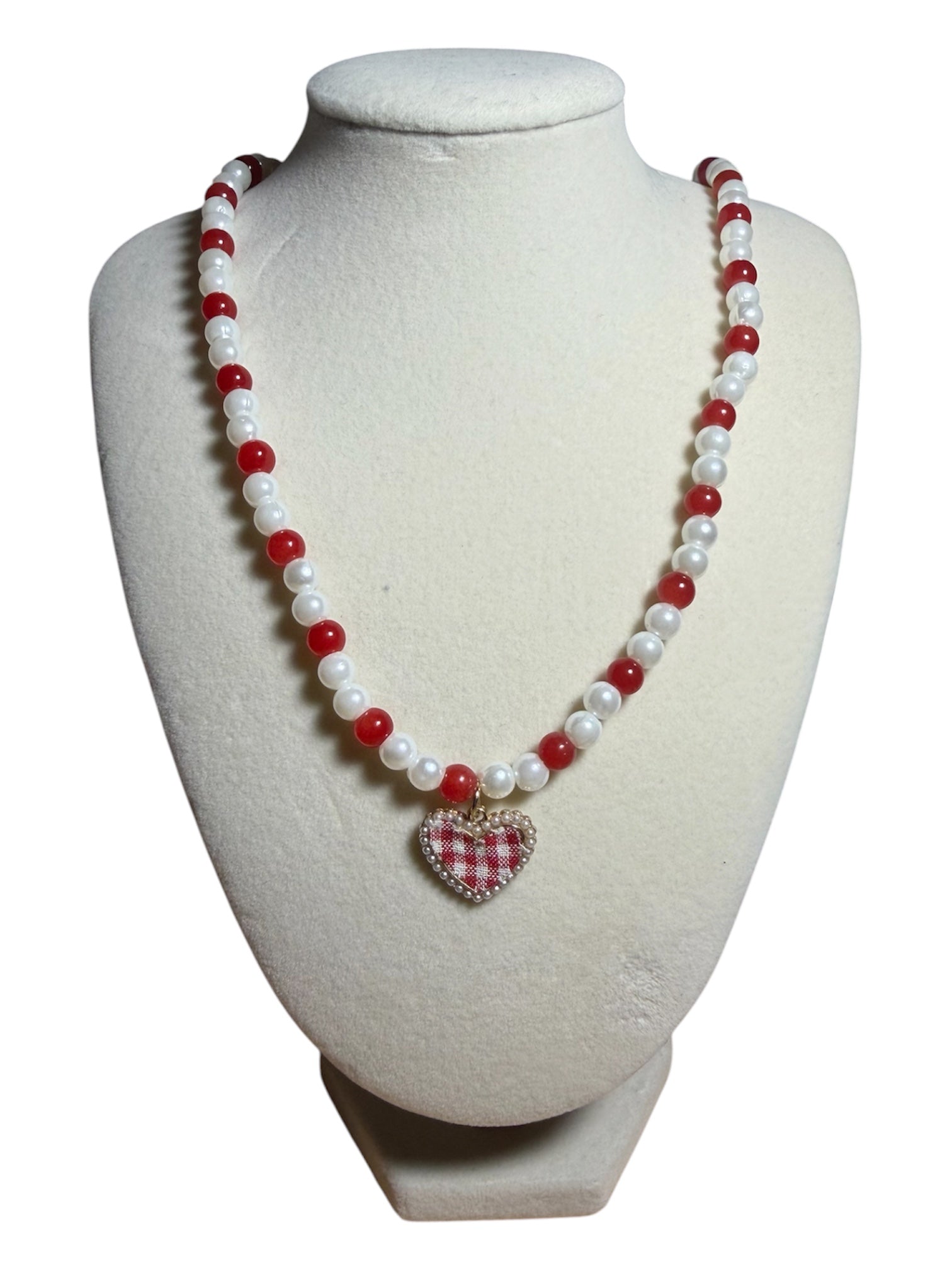 Gingham Charm Necklace