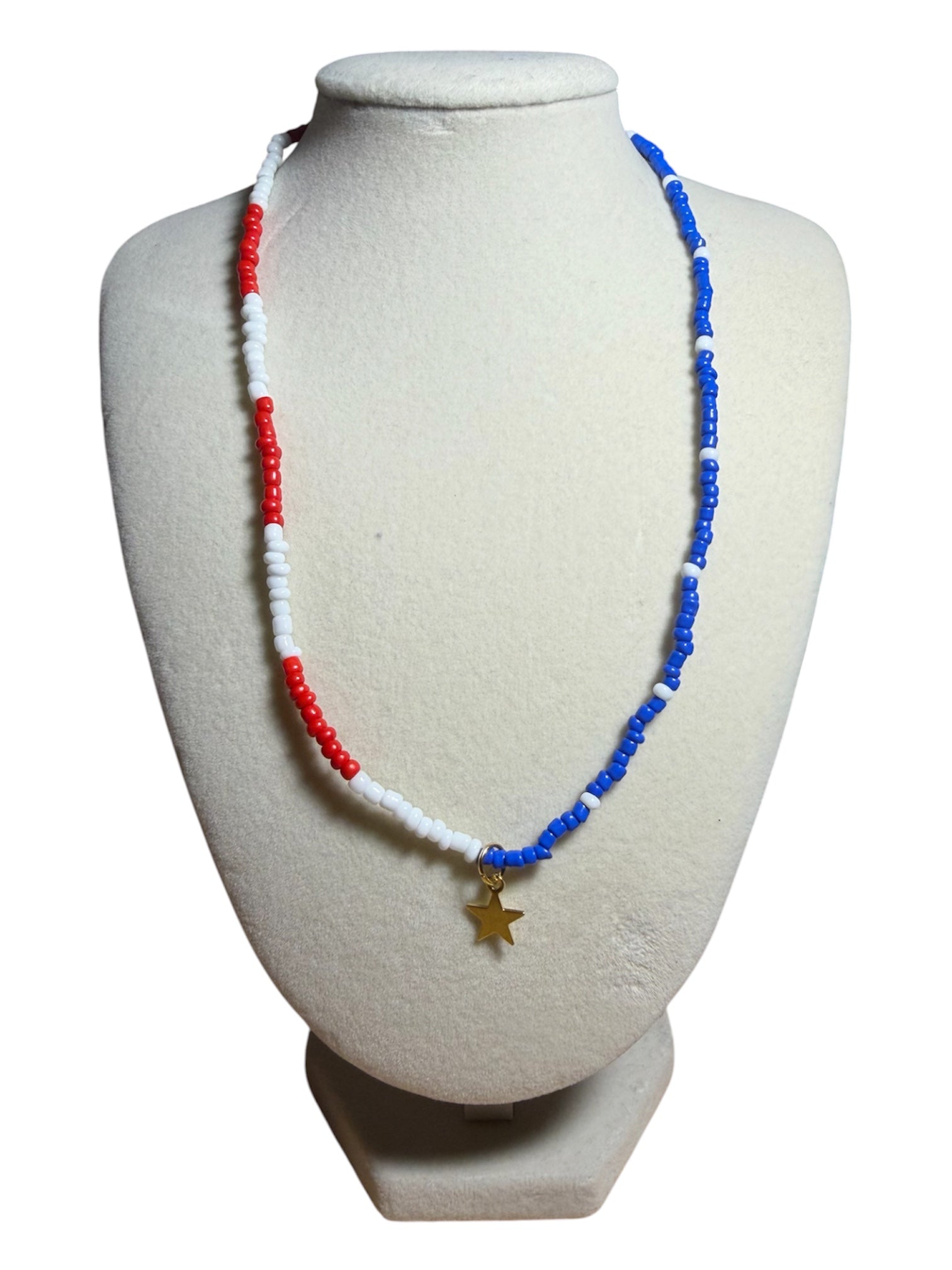 Americana Seed Bead Necklace