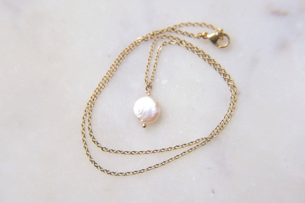 Pearl Coin Necklace
