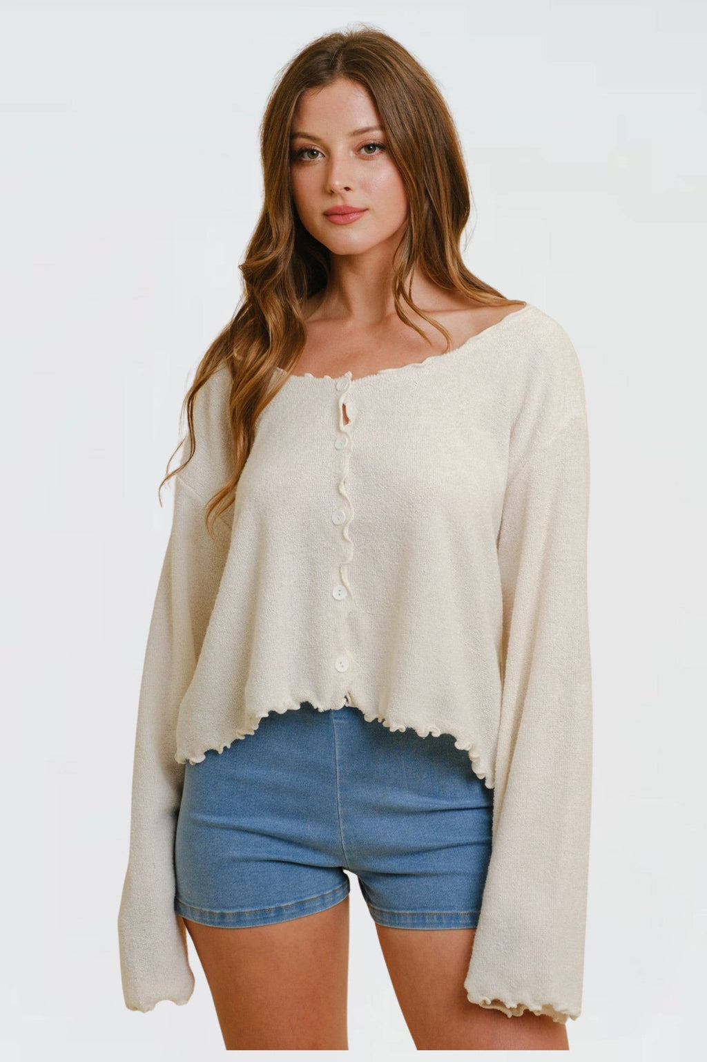 Wavy Button Up