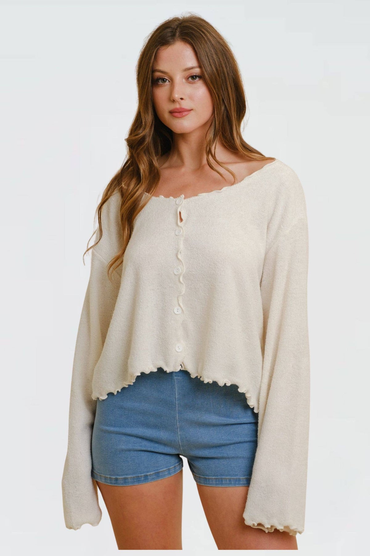 Wavy Button Up