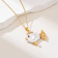 Pearl Fish Necklace